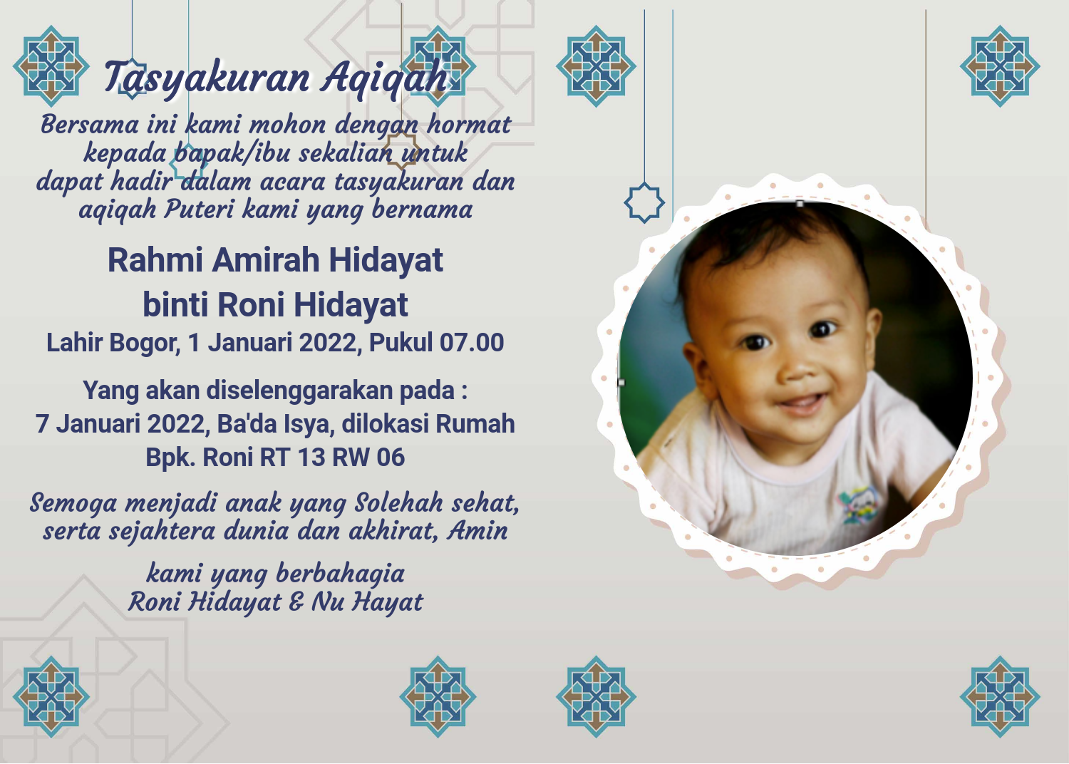Desain Undangan Aqiqah Online Gonam Aqiqah Desain Undangan Aqiqah Online Gonam Aqiqah
